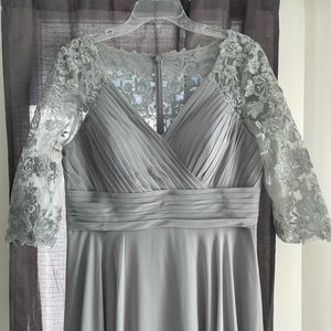 Silver Mother of Bride Dress